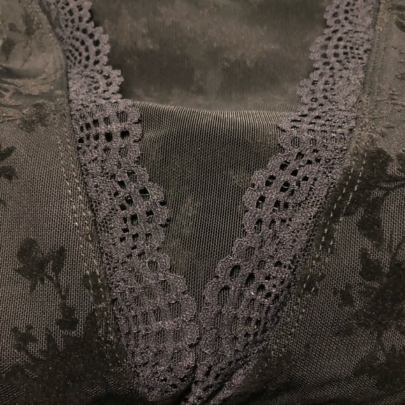 Free People babes in bandeaus black bodysuit large - Picture 3 of 5